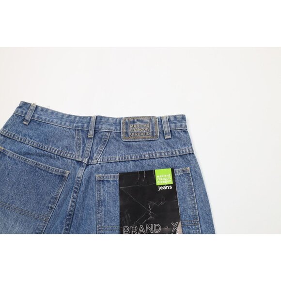 NOS Vintage 90s Marithe Francois Girbaud Mens 32 Loose Denim Jean Shorts Blue - Picture 11 of 11